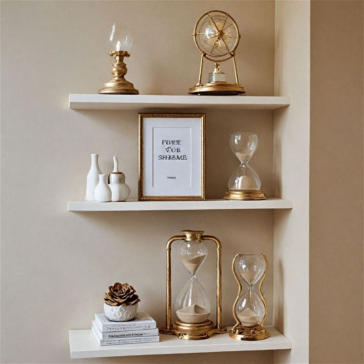 decorative hourglasses for shelf decor