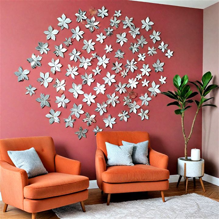 decorative mirrored wall decals