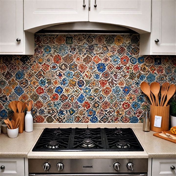 decorative mosaics kitchen backsplash