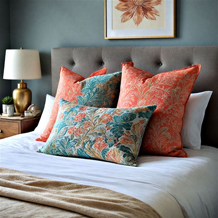 decorative pillows for master bedroom