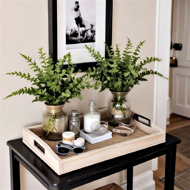 decorative tray for entryway table