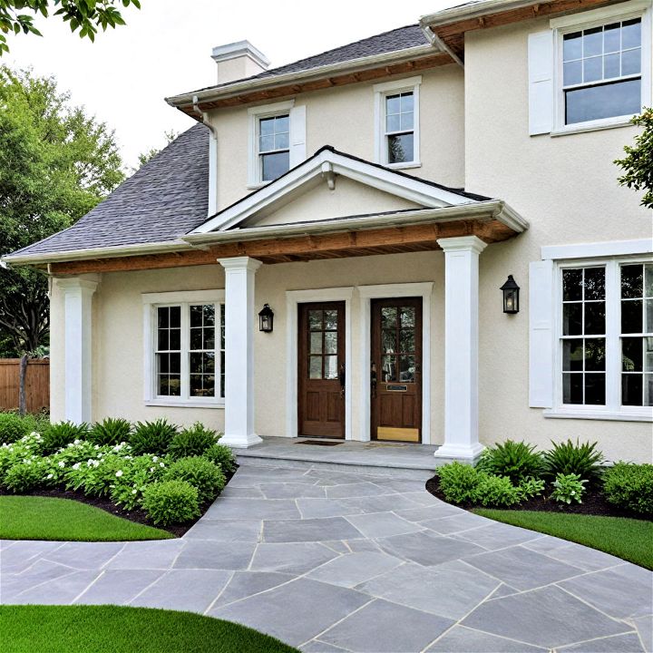 delicate and luxurious pearl white exterior