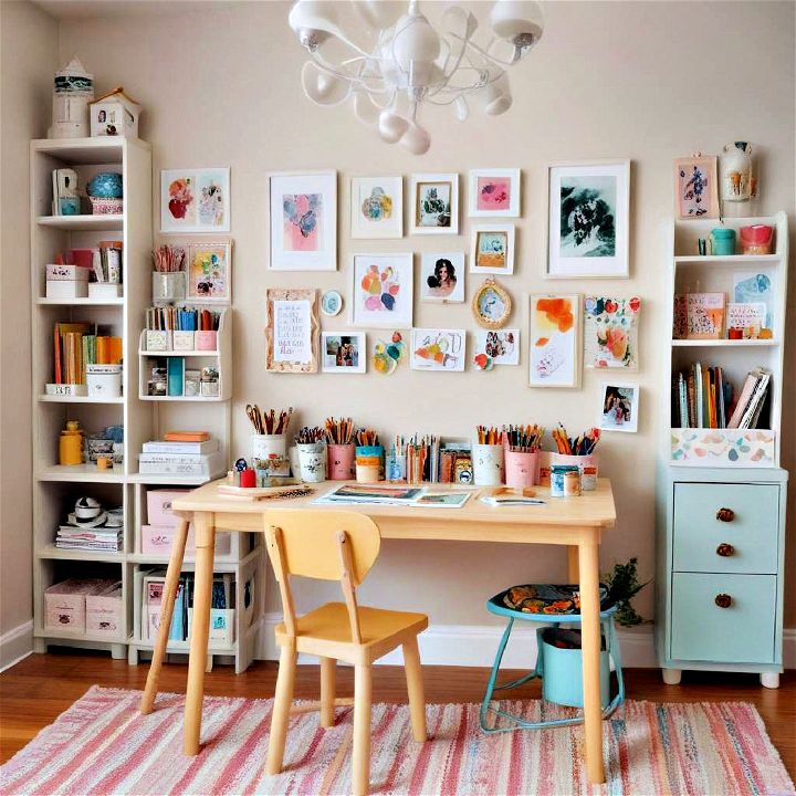 design a DIY and craft space for kids