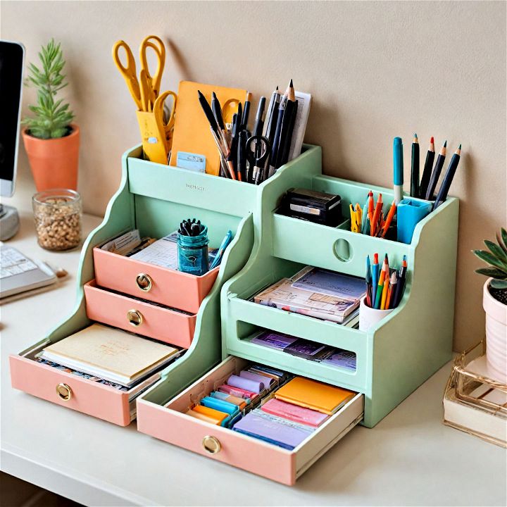 desk organizer to enhance productivity