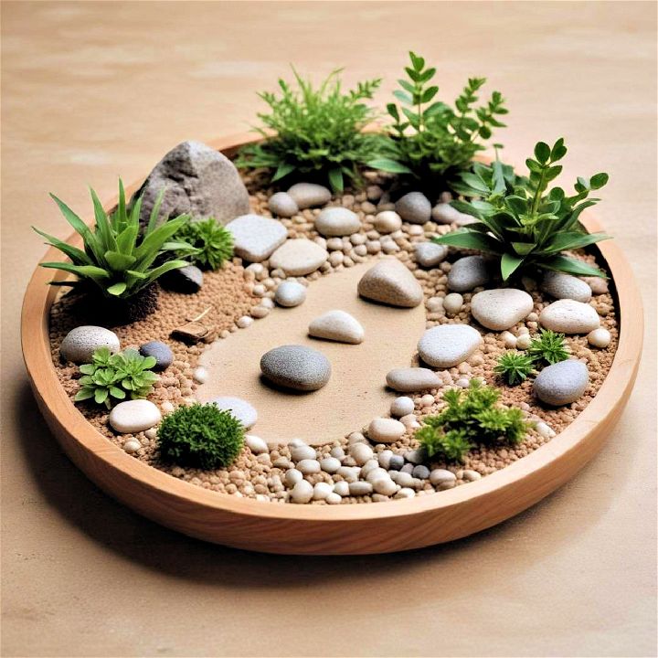 desktop zen garden to reduce stress