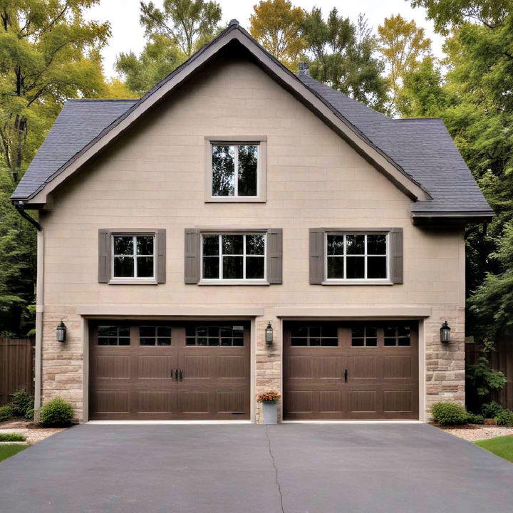 detached garage with house like touches