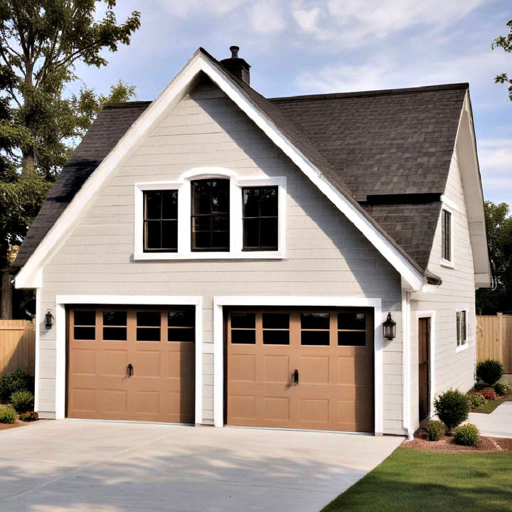 detached garage with loft apartment