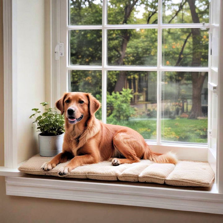 dog safe window sill to enjoy sunlight