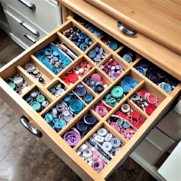 drawer divider like buttons pens
