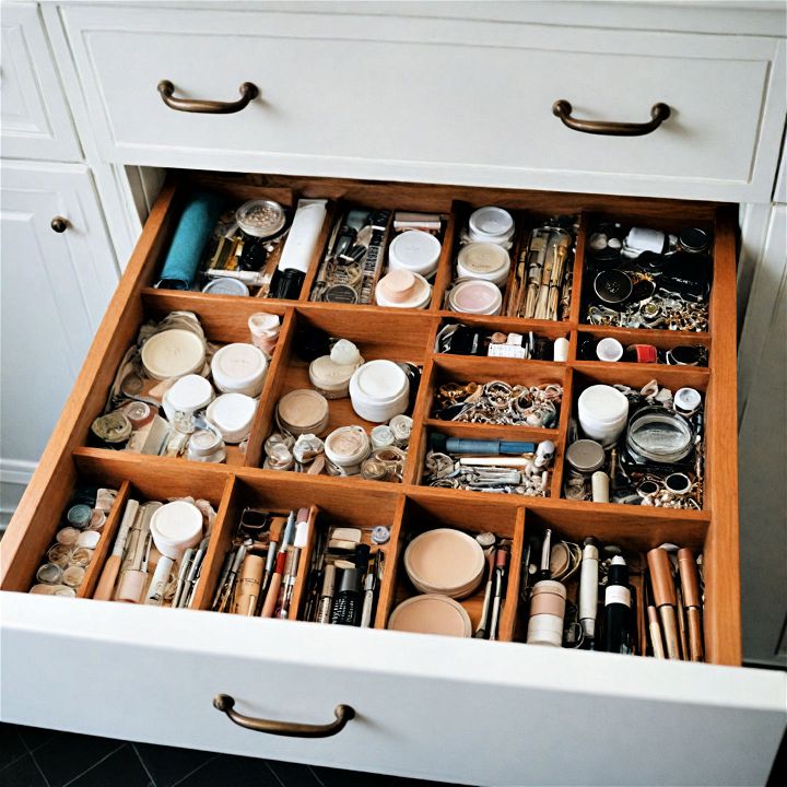 drawer dividers for bathroom organizing