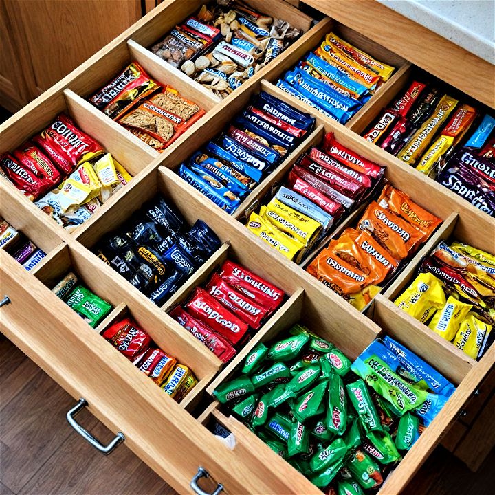 drawer dividers for snacks