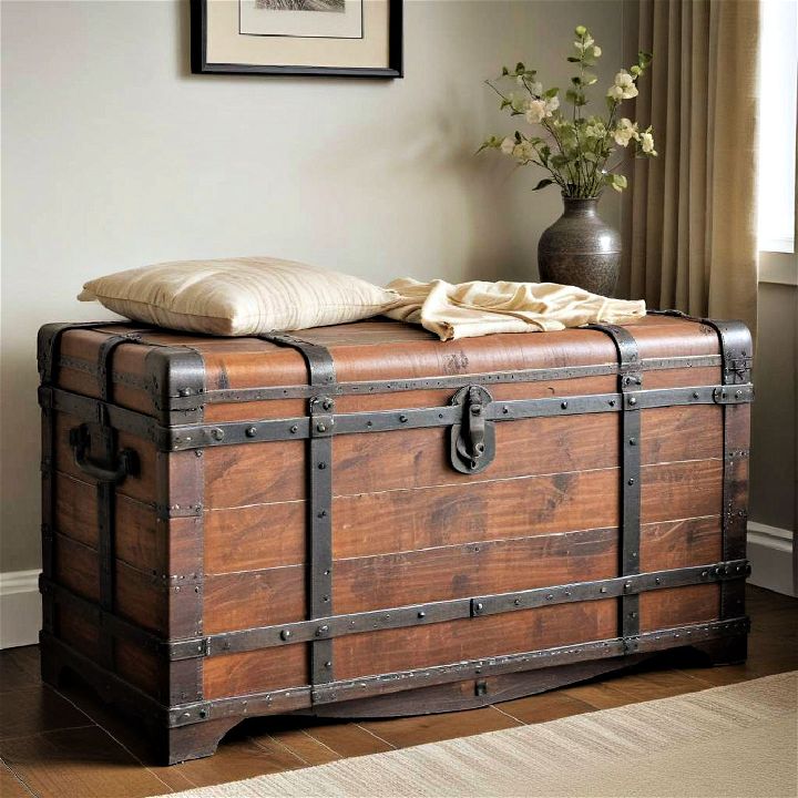 dresser trunk for bedding storage