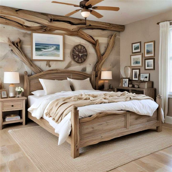 driftwood beach themed bedroom