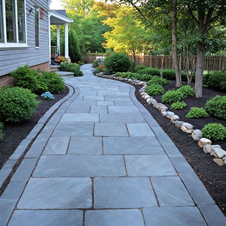 durable and elegant bluestone pathway