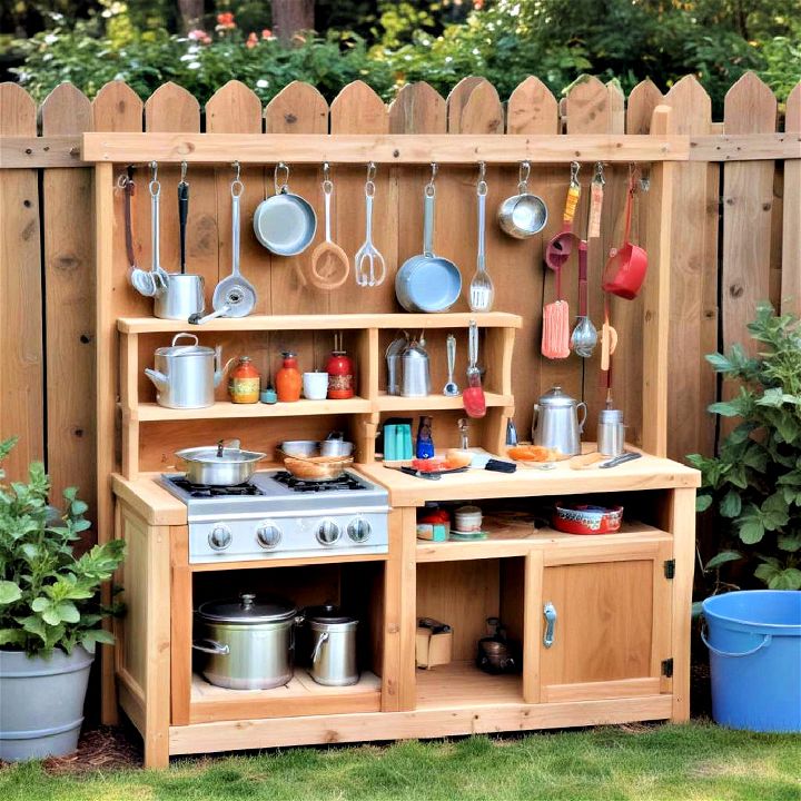 durable backyard playground kitchen