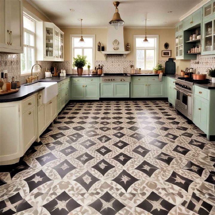 durable patterned linoleum flooring