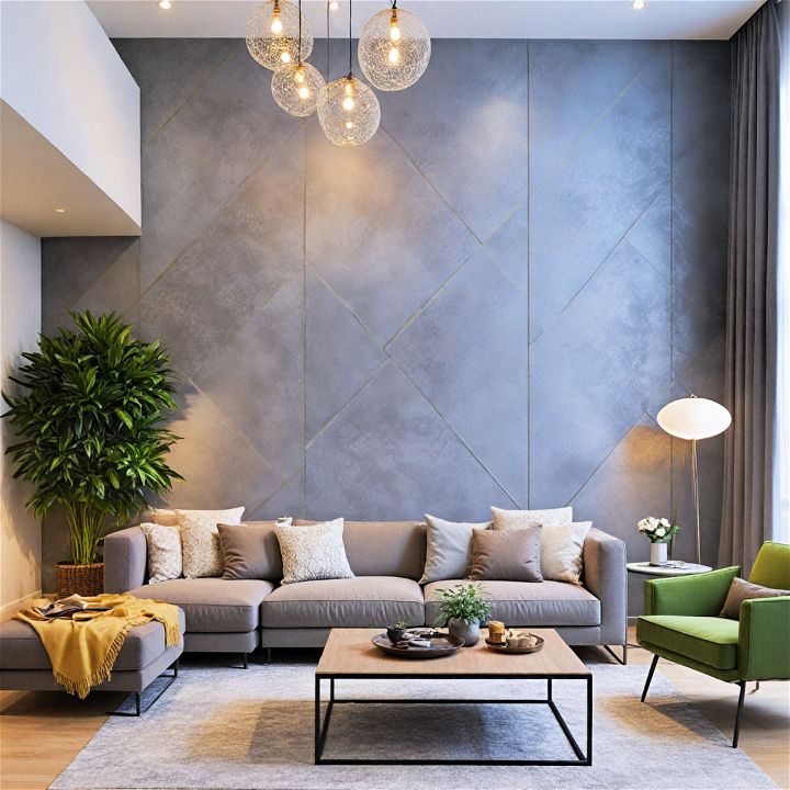 dynamic and striking textured gray wall