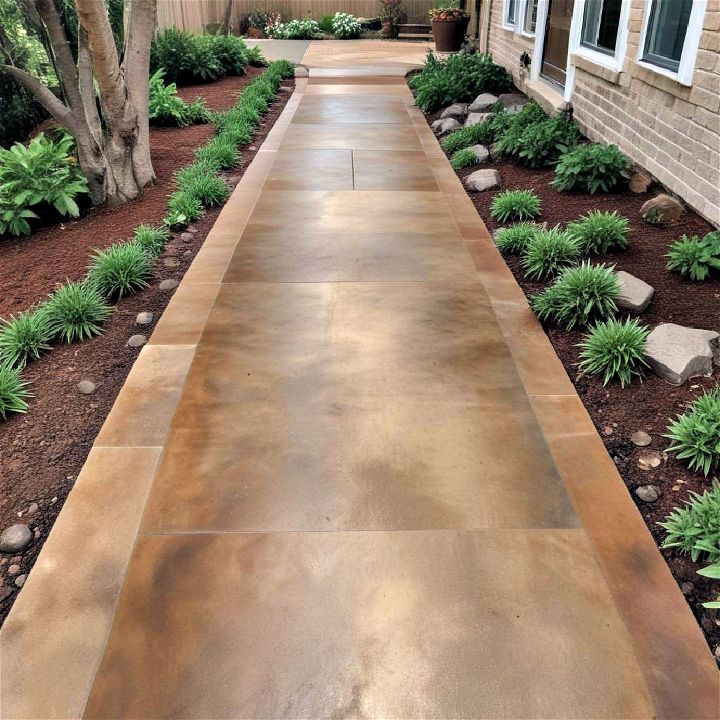 dynamic stained concrete paths