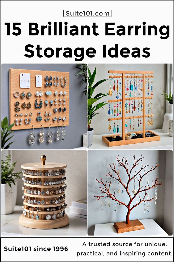 earring storage ideas to copy