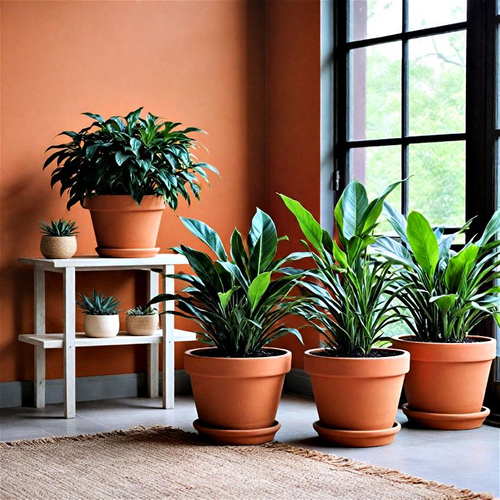 earthy and inviting terracotta pots
