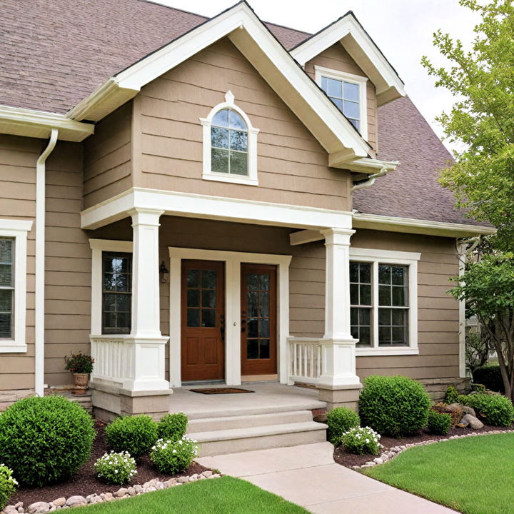 earthy brown color with ivory highlights