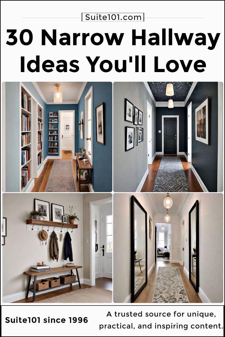 easy narrow hallway ideas