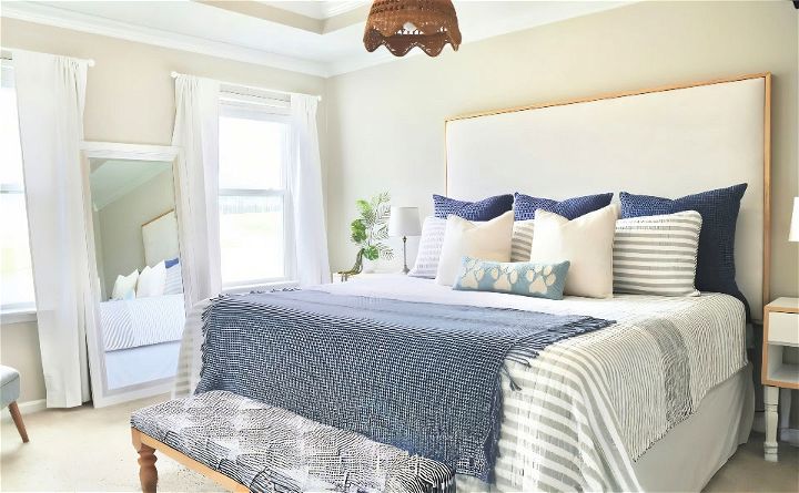 easy way to make an upholstered headboard