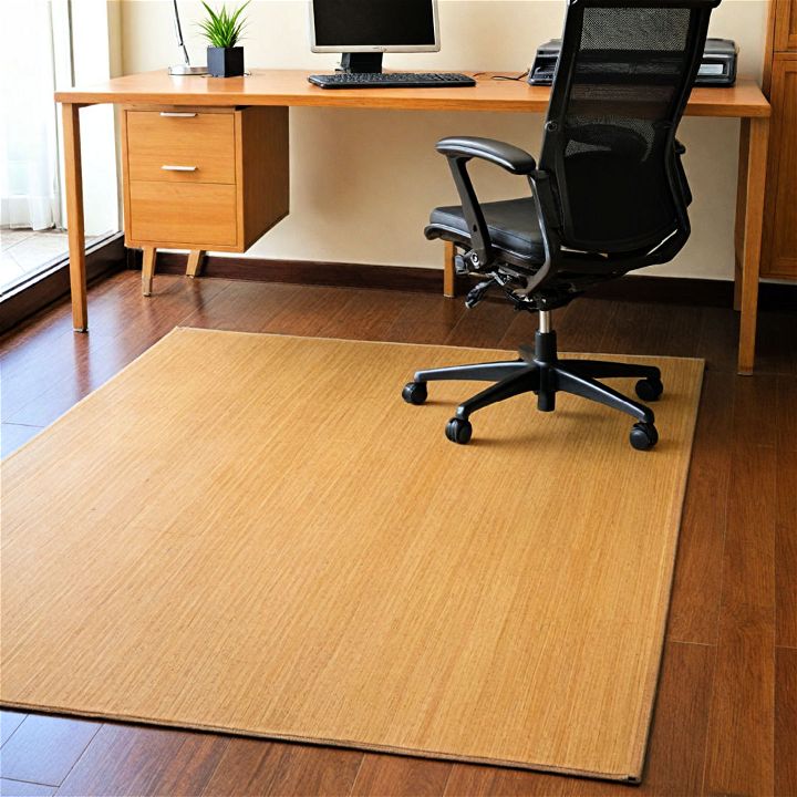 eco friendly and durable bamboo rug