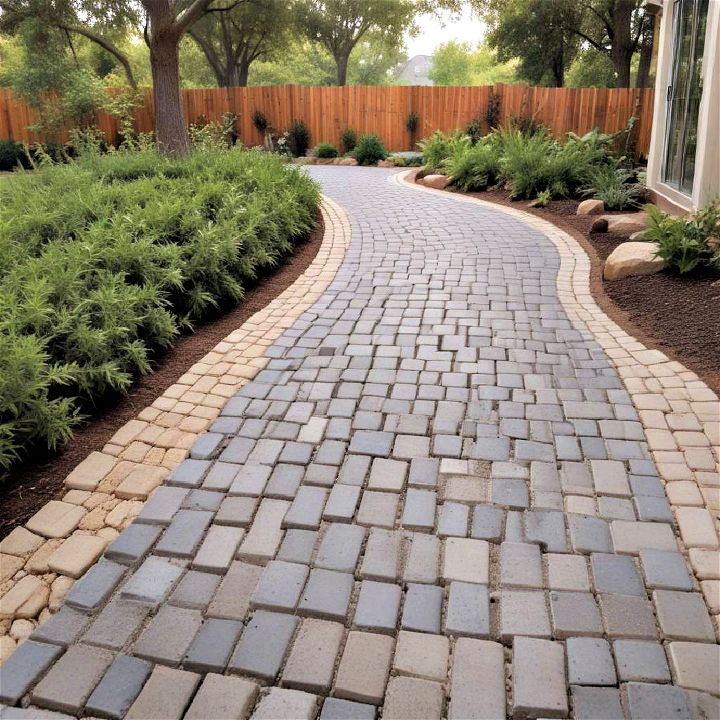 eco friendly permeable paver walkway