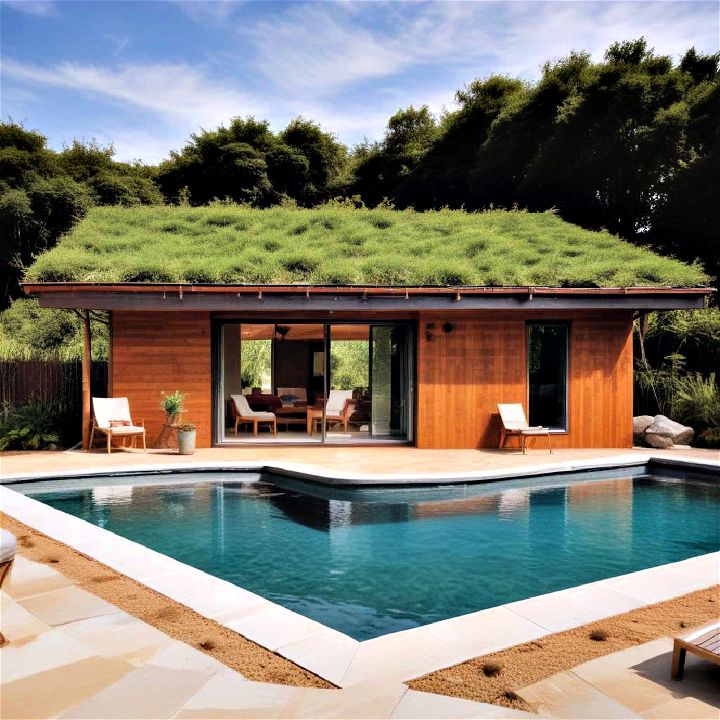 eco friendly pool house