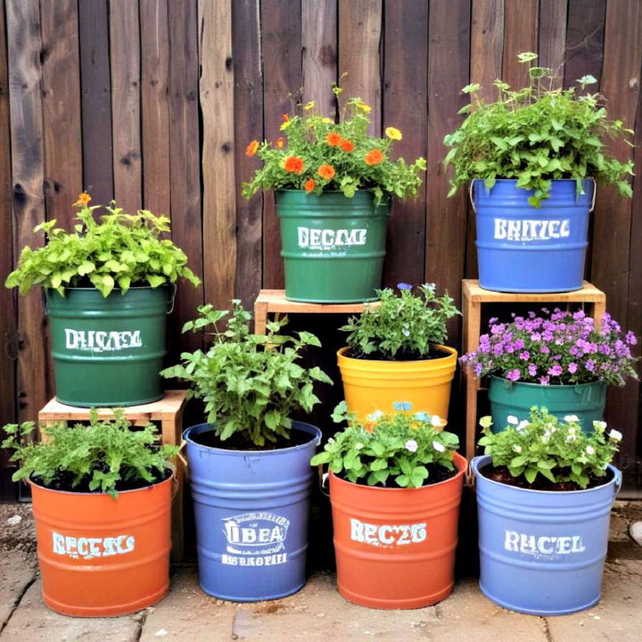 eco friendly recycling containers for small garden