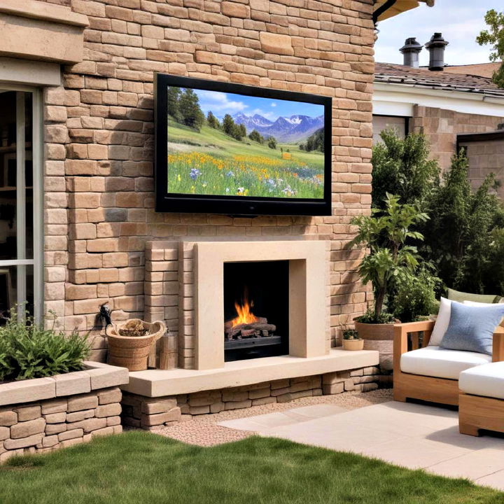 eco friendly solar powered outdoor tv