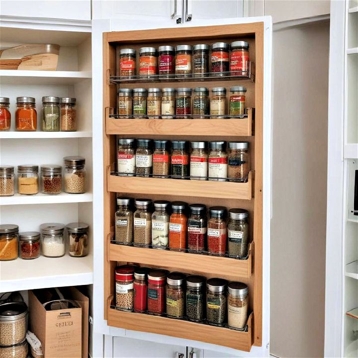 effective small pantry spice rack