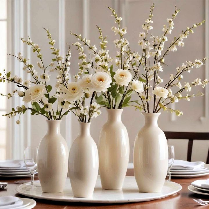 elegance chic vases centerpiece