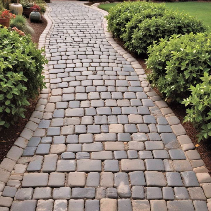 elegance cobblestone paver walkway