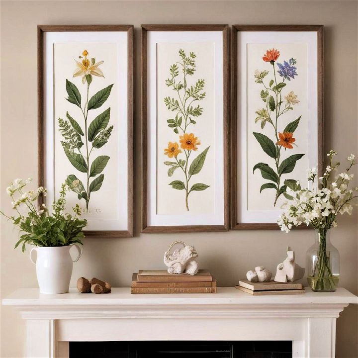 elegance framed botanical prints