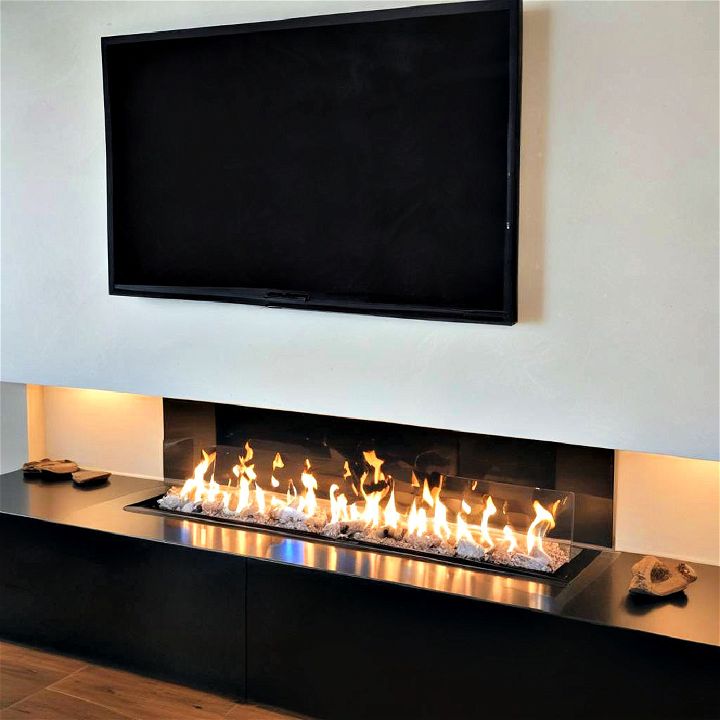 elegance frameless linear fireplace