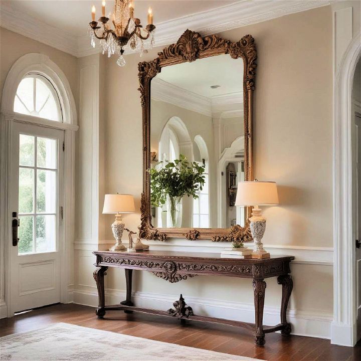 elegance grand mirror entryway