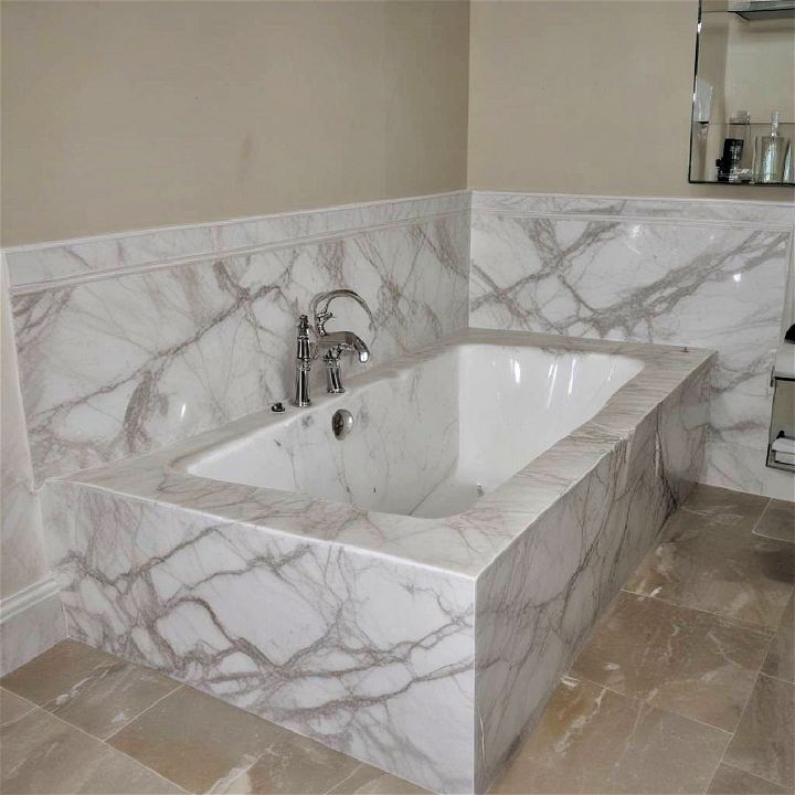 elegance marble slab for bathtub surround