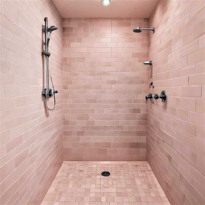 elegance pink shower tile