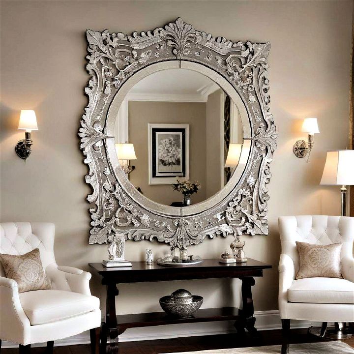 elegance venetian mirror to any living room