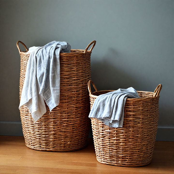 elegance woven laundry hamper