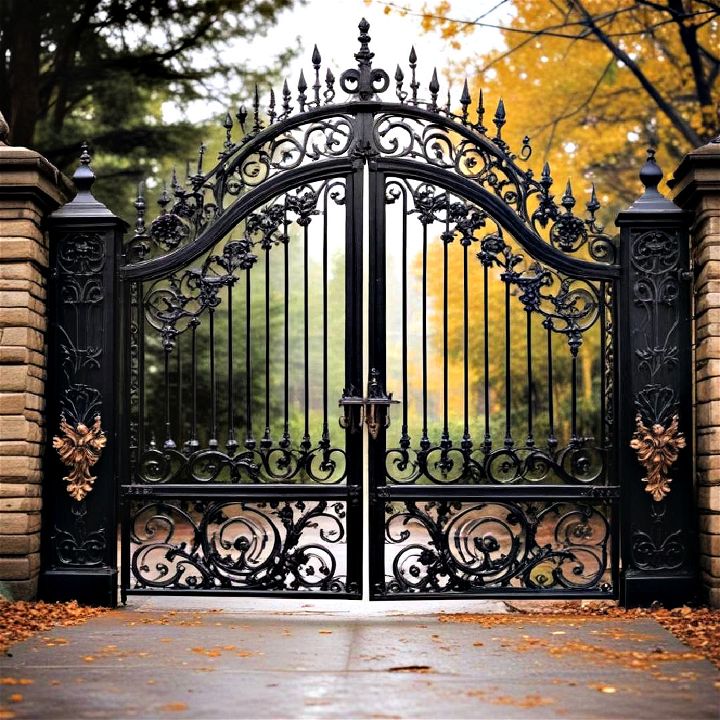 elegance wrought iron gate