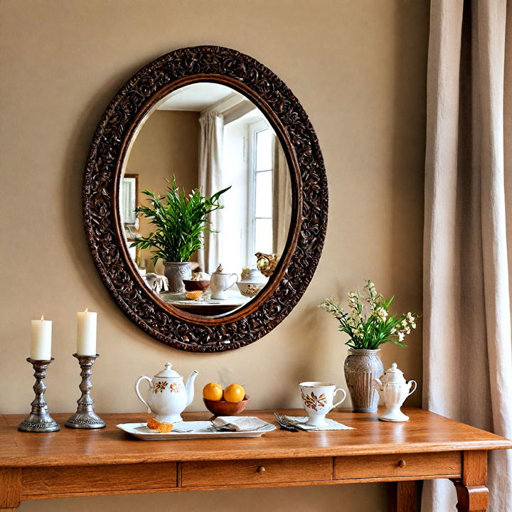 elegant and charming vintage mirror