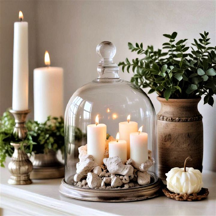 elegant and decorative cloche display