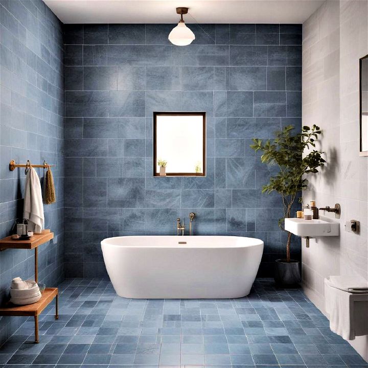 elegant blue ceramic tiles
