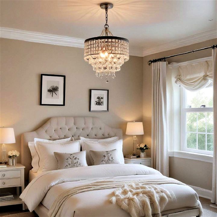 elegant chandelier for small bedroom
