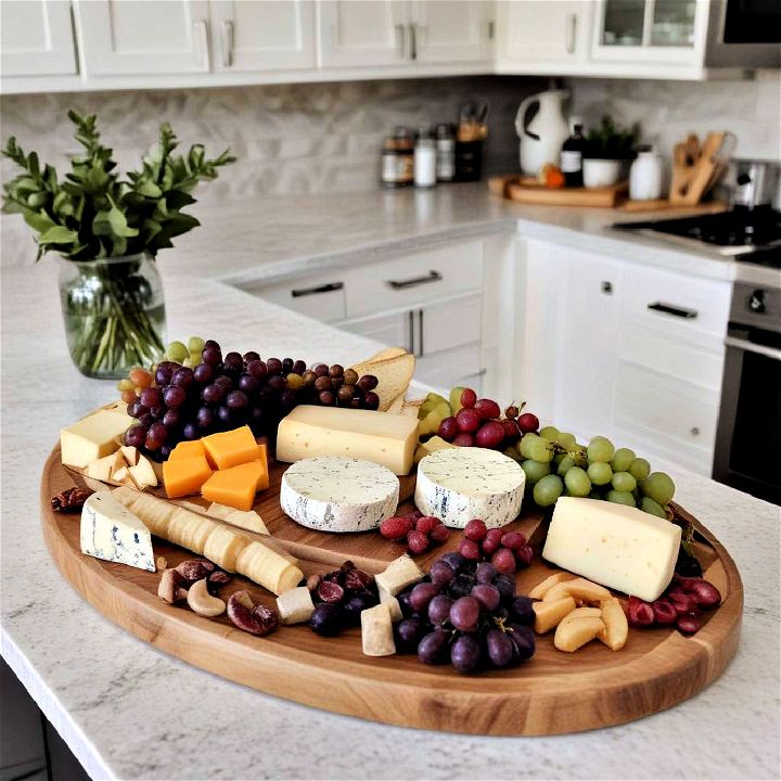 elegant cheese board kitchen island