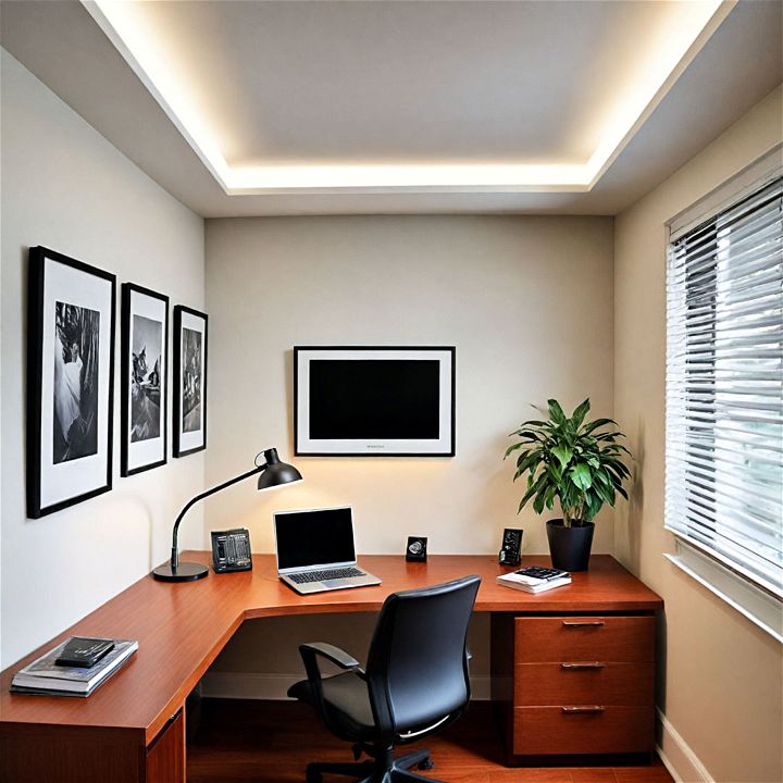 elegant cove lighting for home office