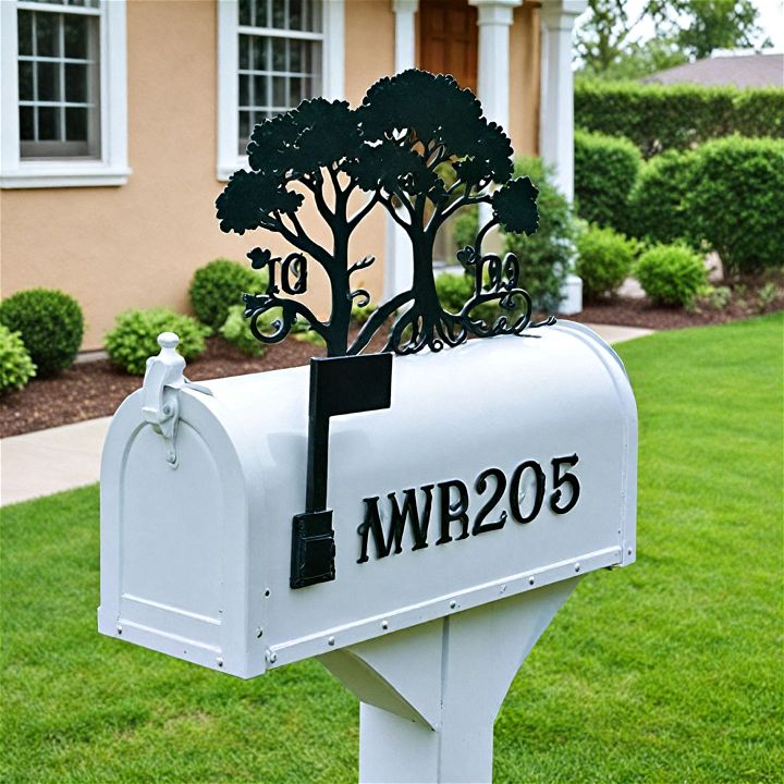 elegant decorative mailbox topper
